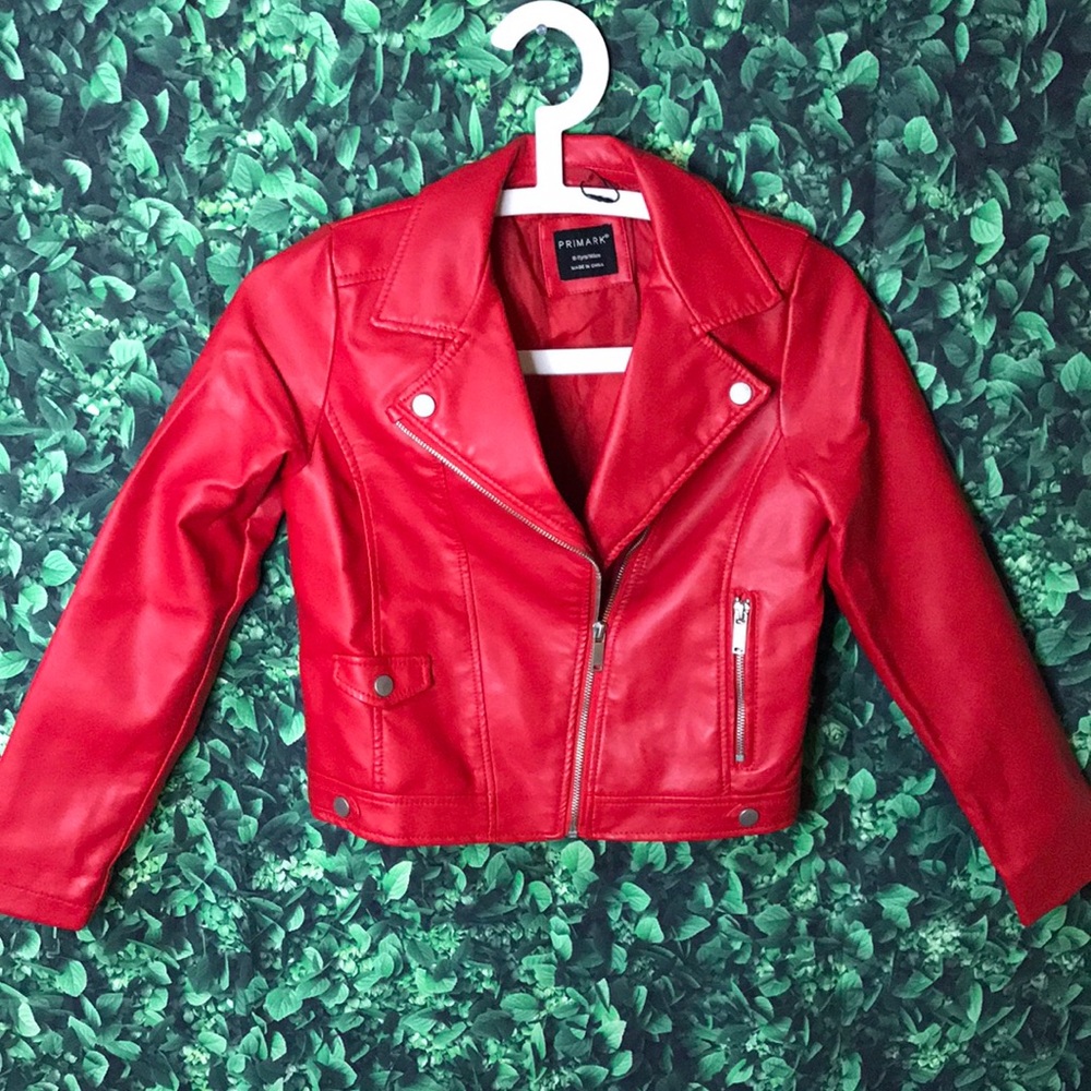 Primark girls leather jacket